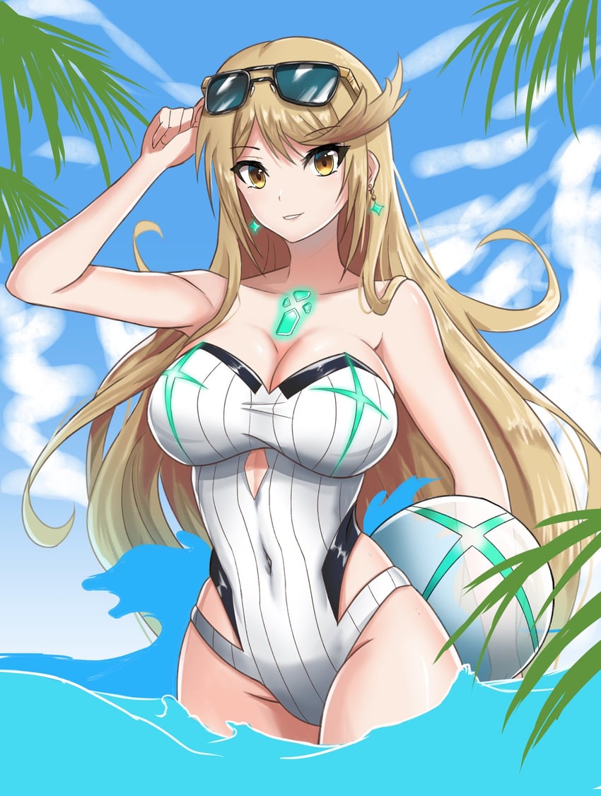 mythra (xenoblade chronicles and 1 more) drawn by fgsketch
