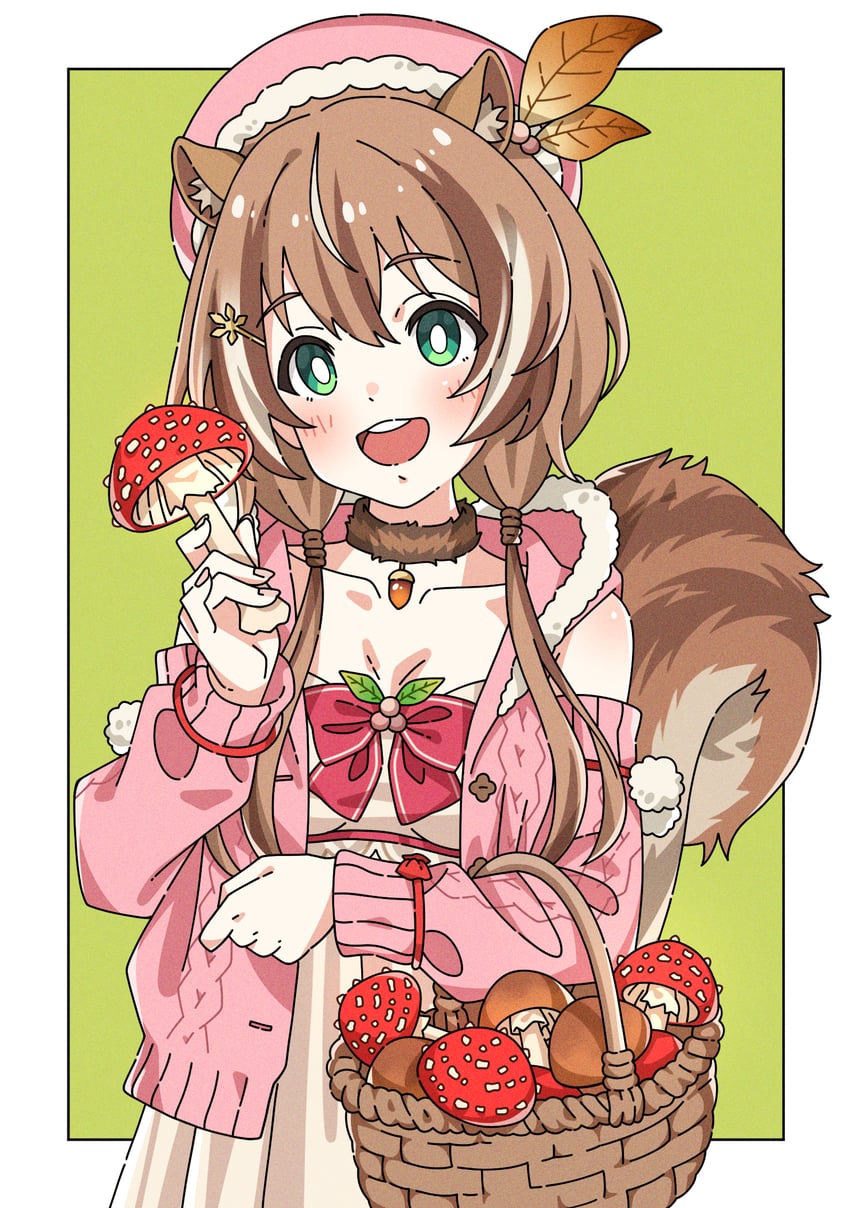 ayunda risu (hololive and 1 more) drawn by flower_035