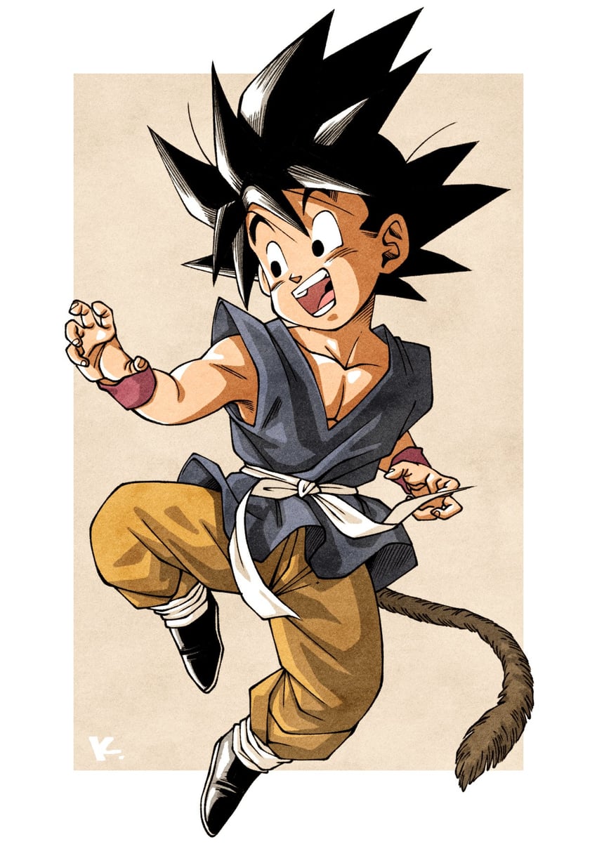 son goku (dragon ball and 1 more) drawn by kakeru_(dbskakeru)