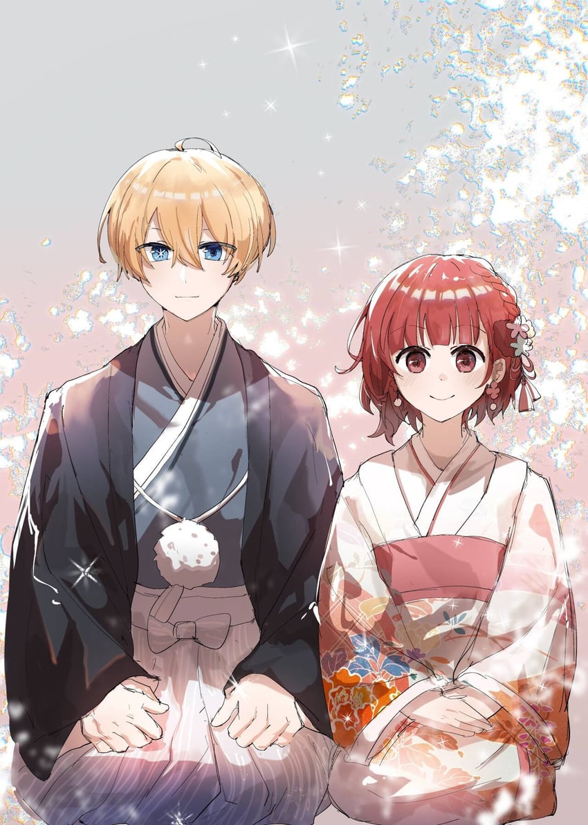 arima kana and hoshino aquamarine (oshi no ko) drawn by akirarec