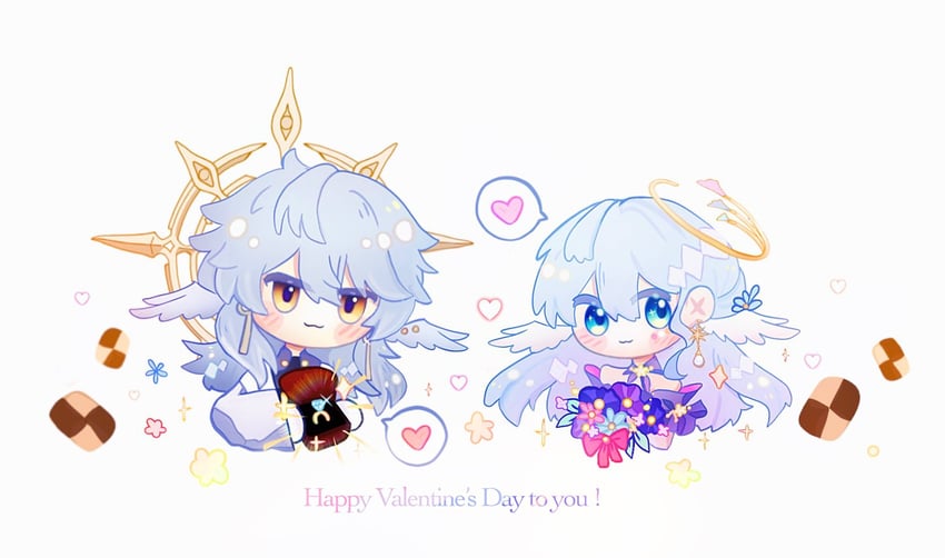 robin and sunday (honkai and 1 more) drawn by ninnynl2439