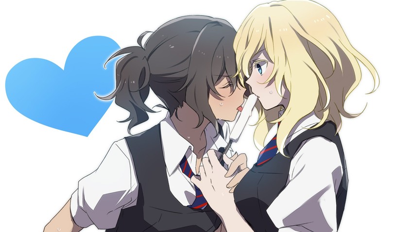 andou and oshida (girls und panzer) drawn by amazuki_jou