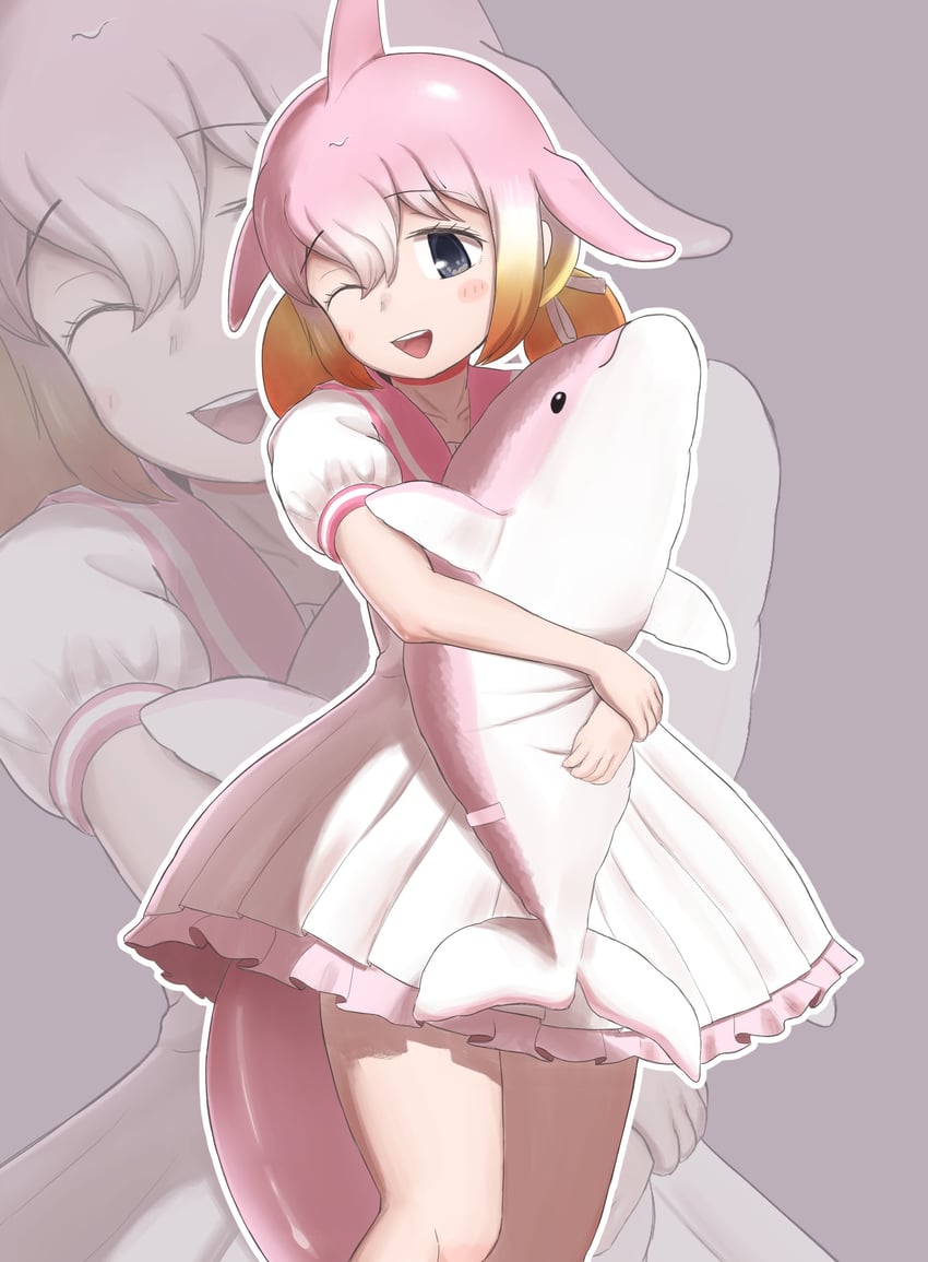 chinese white dolphin (kemono friends and 1 more) drawn by harusan_adelie