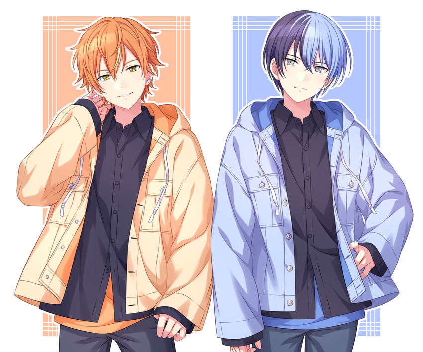 shinonome akito and aoyagi touya (project sekai) drawn by sekina
