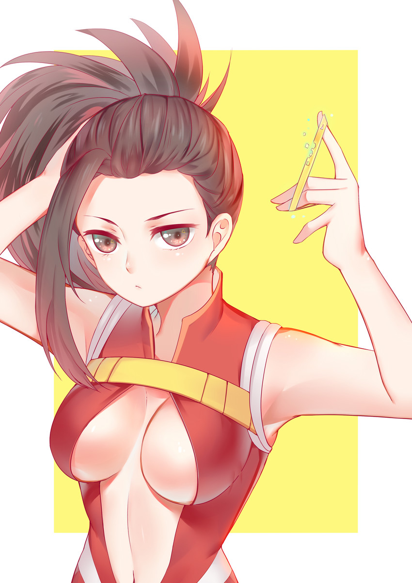 yaoyorozu momo (boku no hero academia) drawn by qie0909