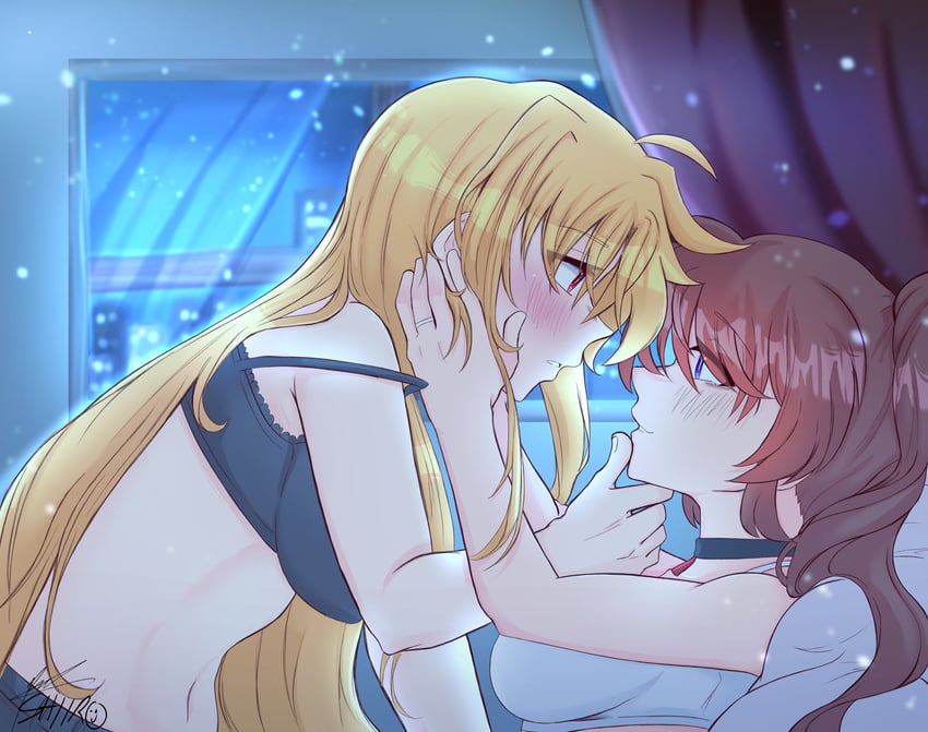 fate testarossa and takamachi nanoha (lyrical nanoha and 1 more) drawn by shiiro