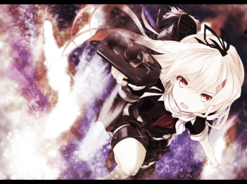 yuudachi and yuudachi kai ni (kantai collection) drawn by glassworks-flower