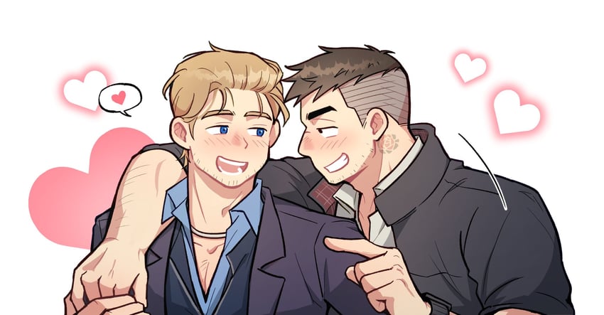 david king and felix richter (dead by daylight) drawn by wasted_m9