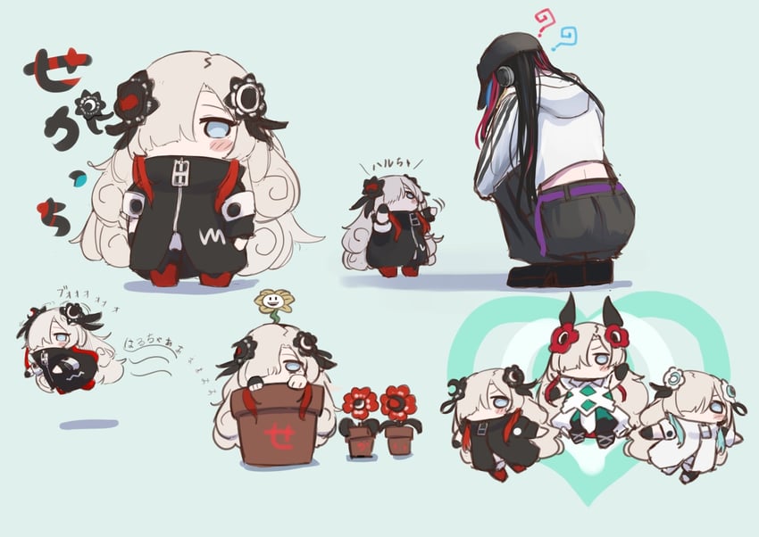 isekaijoucho, flowey, and harusaruhi (undertale and 1 more) drawn by pleia90