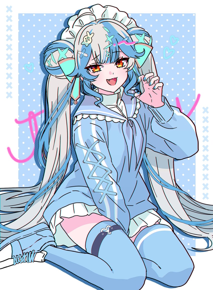 twisty amanozako (nijisanji and 1 more) drawn by orzmjxxx