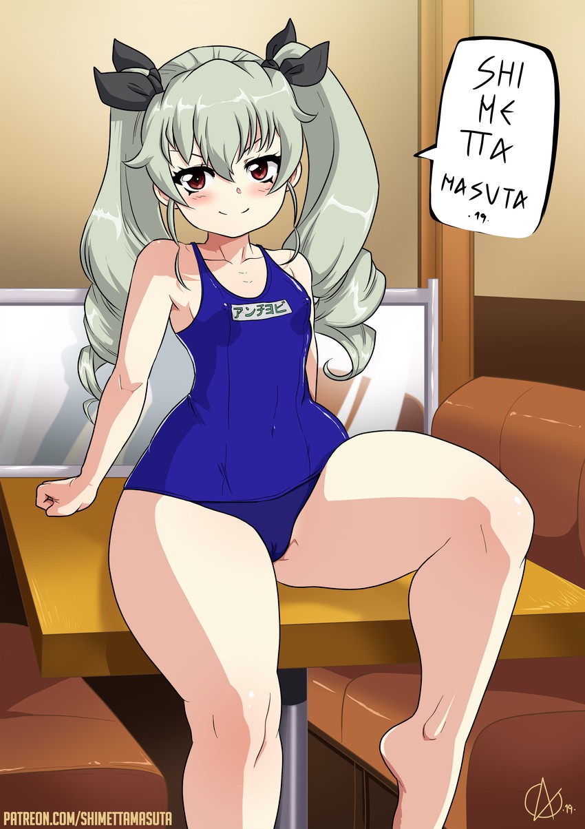 anchovy (girls und panzer) drawn by shimetta_masuta