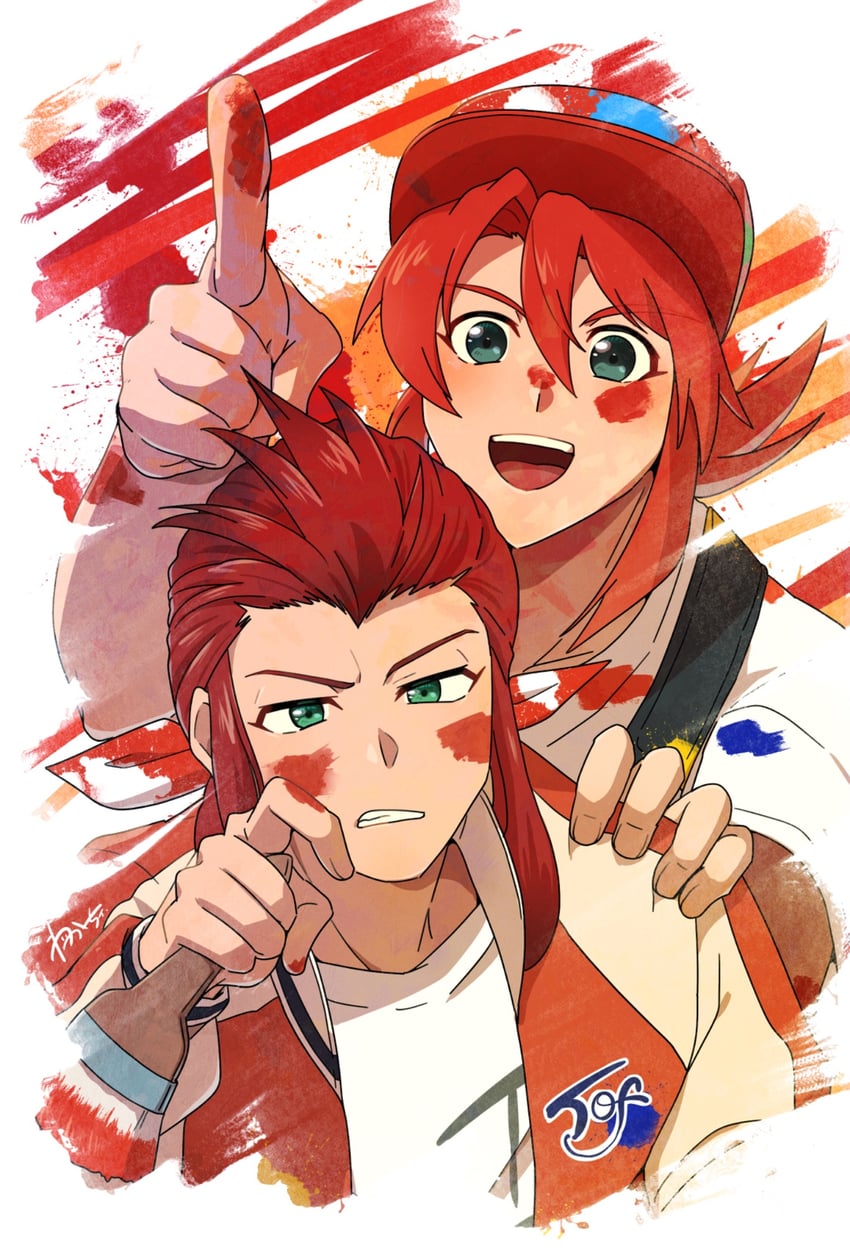 luke fon fabre and asch (tales of and 1 more) drawn by wakachi