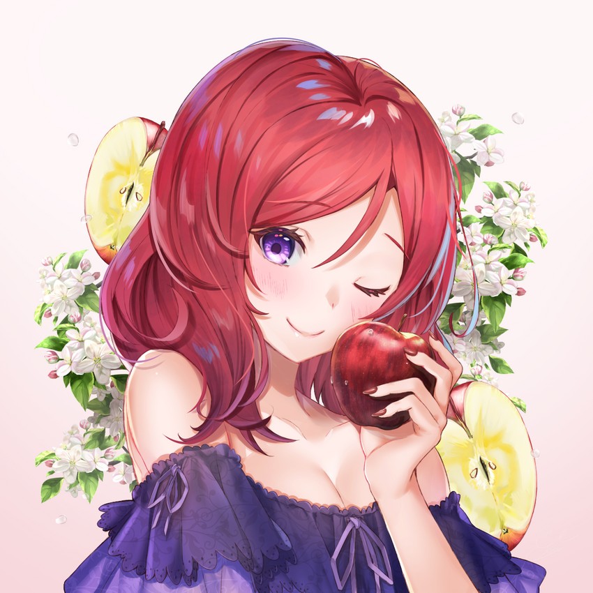 nishikino maki (love live! and 1 more) drawn by gakuon_(gakuto)