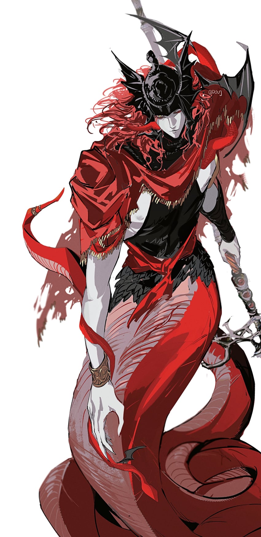 messmer the impaler (elden ring and 1 more) drawn by duoj_ji