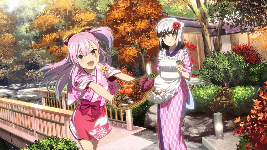 satsuki yomi and tsubakuro yume (toji no miko and 1 more)