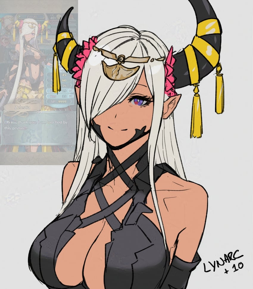 zelestia (fire emblem and 2 more) drawn by lynarc