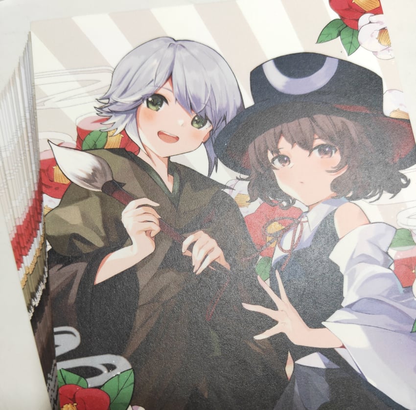 enraku tsubakura and houlen yabusame (len'en) drawn by kita_(kitairoha)