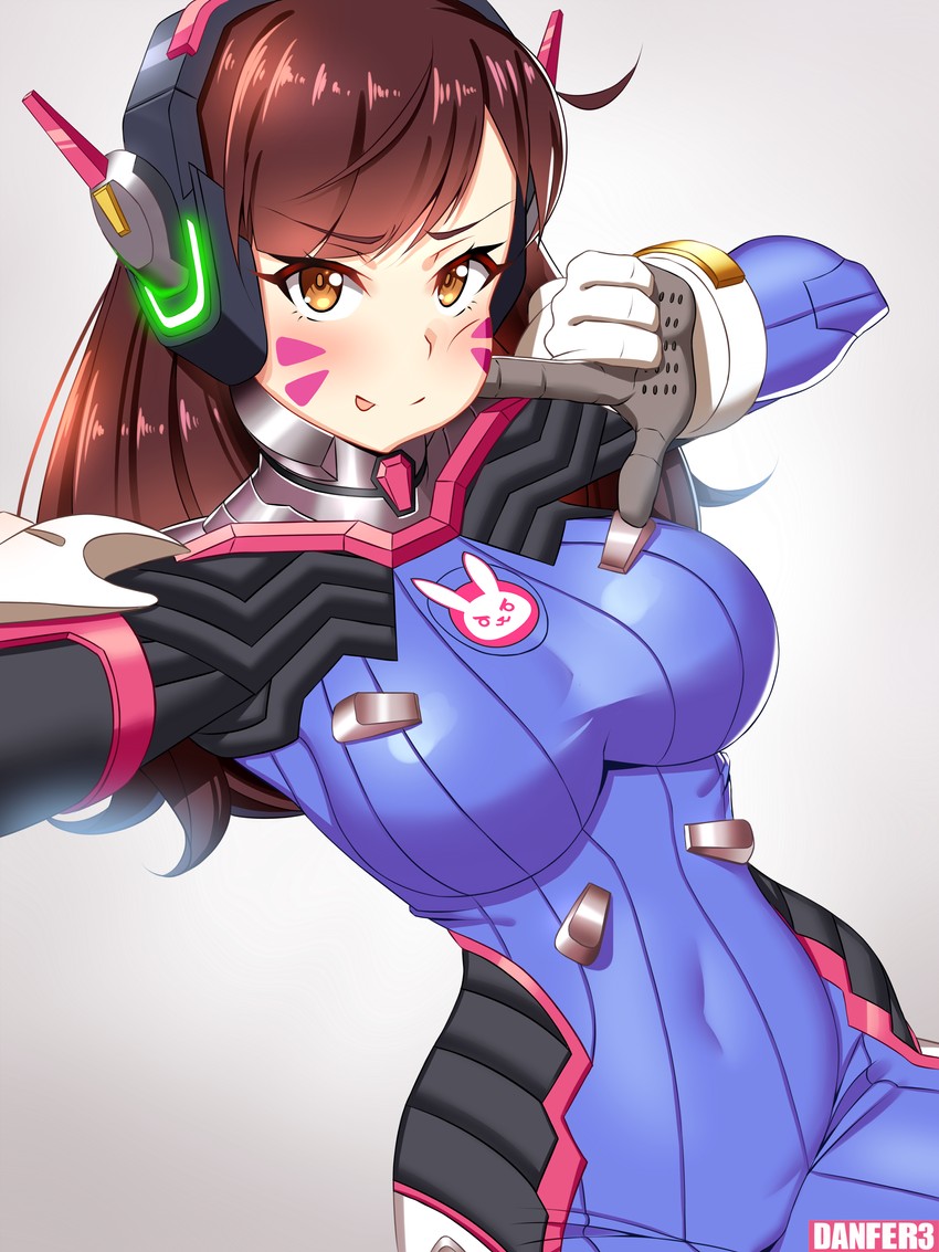 d.va (overwatch and 1 more) drawn by danfer3