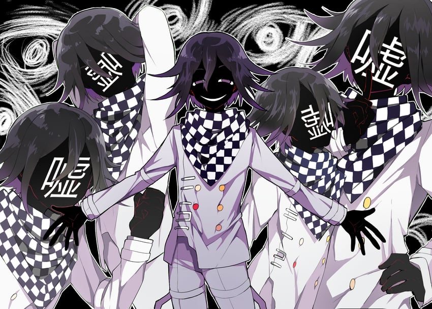 oma kokichi (danganronpa and 1 more) drawn by aaaa432