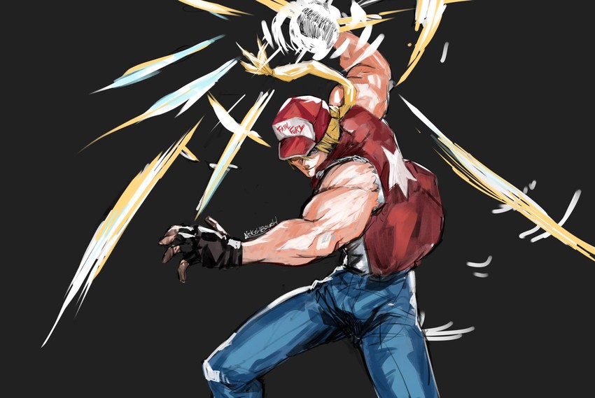 terry bogard (the king of fighters and 1 more) drawn by yourfreakyneighbourh