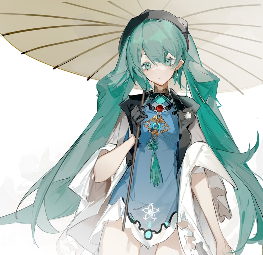 hatsune miku (vocaloid and 1 more) drawn by hui_wuya