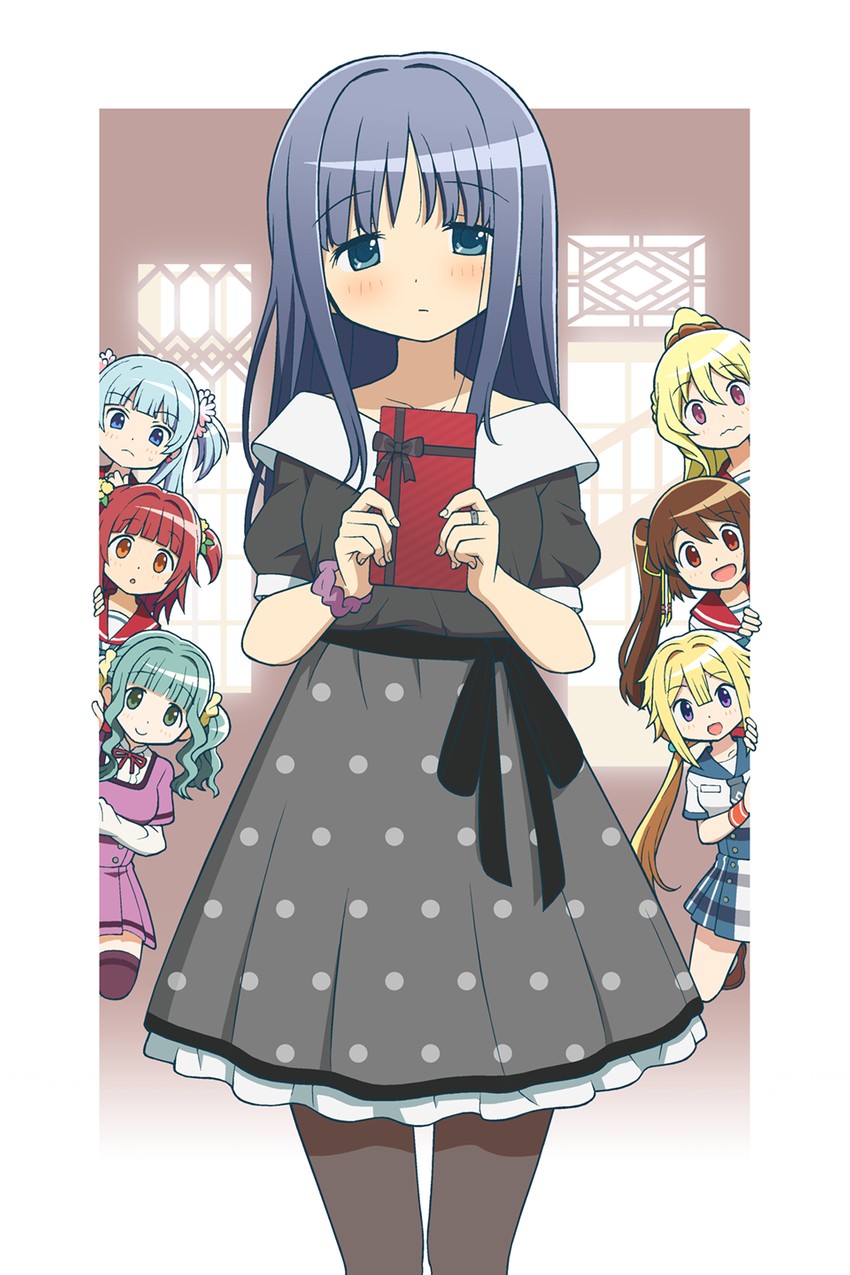 nanami yachiyo, futaba sana, yui tsuruno, minami rena, mitsuki felicia, and 2 more (mahou shoujo madoka magica and 1 more) drawn by gecchu