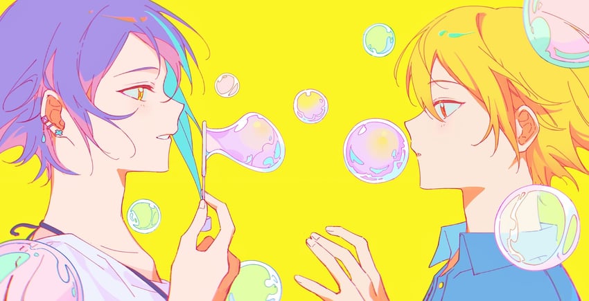 tenma tsukasa and kamishiro rui (project sekai) drawn by gag1tdiucvpteok