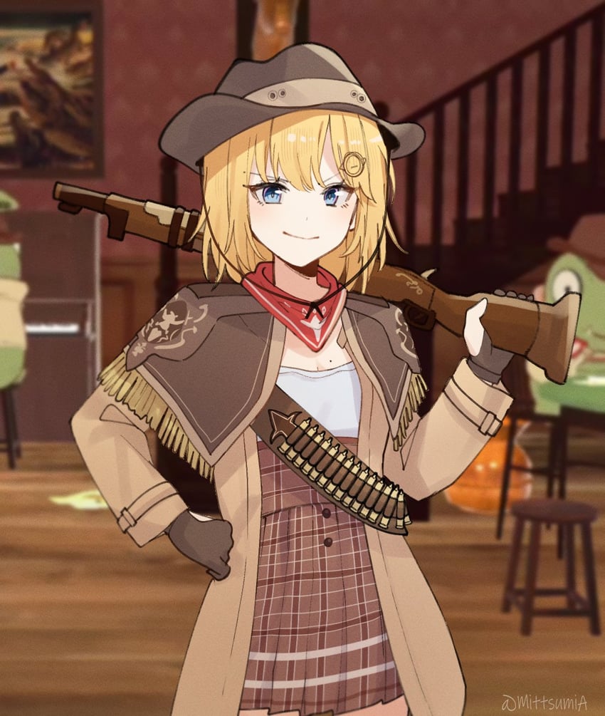 watson amelia and investigator (hololive and 1 more) drawn by mittsu