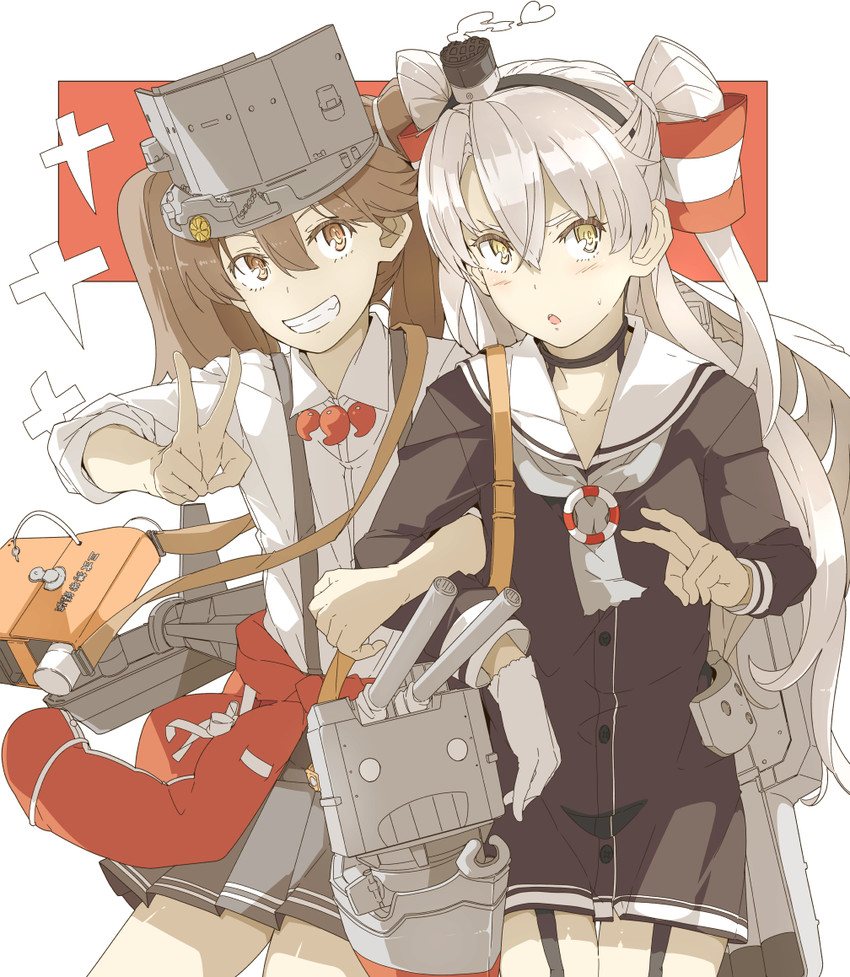 ryuujou, amatsukaze, rensouhou-kun, and ryuujou kai ni (kantai collection) drawn by ninimo_nimo