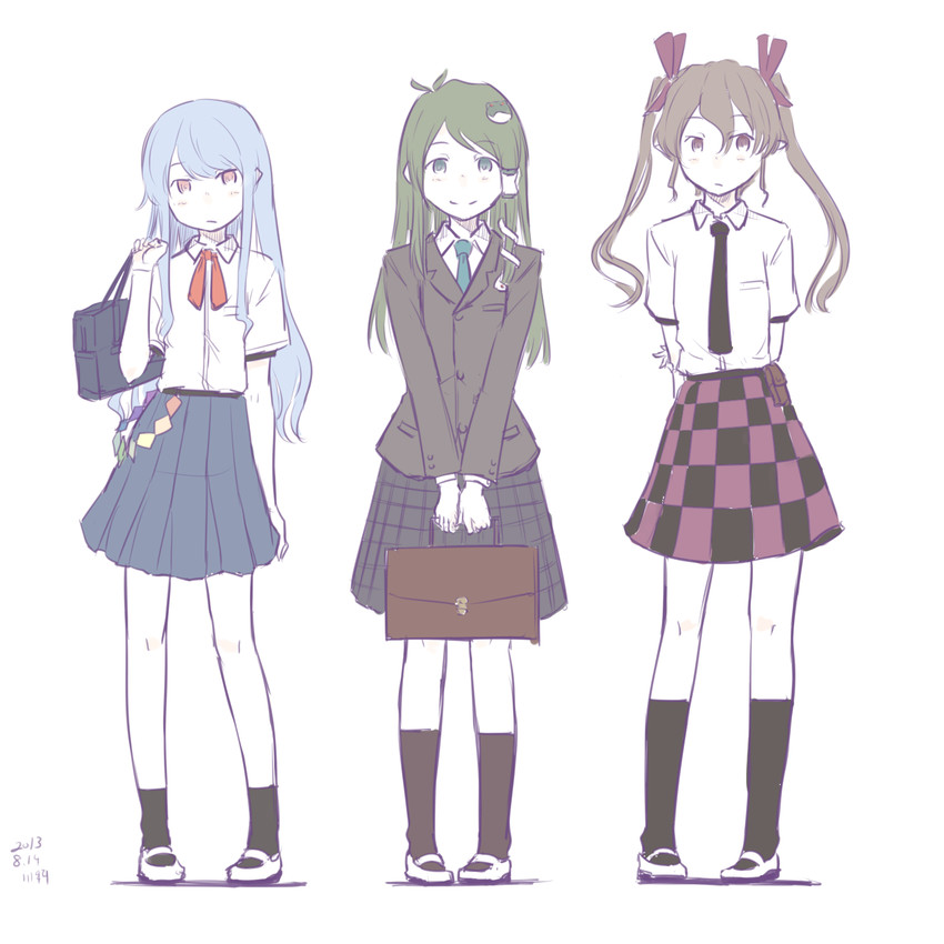 kochiya sanae, hinanawi tenshi, and himekaidou hatate (touhou) drawn by kawashina_(momen_silicon)