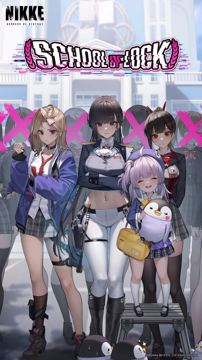 marciana, ein, rei, and zwei (goddess of victory: nikke)