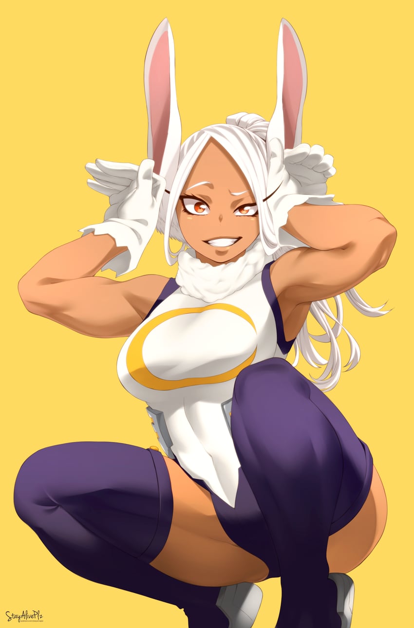 mirko (boku no hero academia) drawn by stayaliveplz