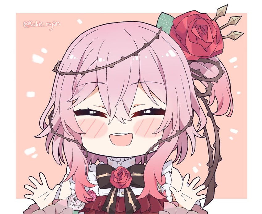rosemi lovelock (nijisanji and 1 more) drawn by kukie-nyan