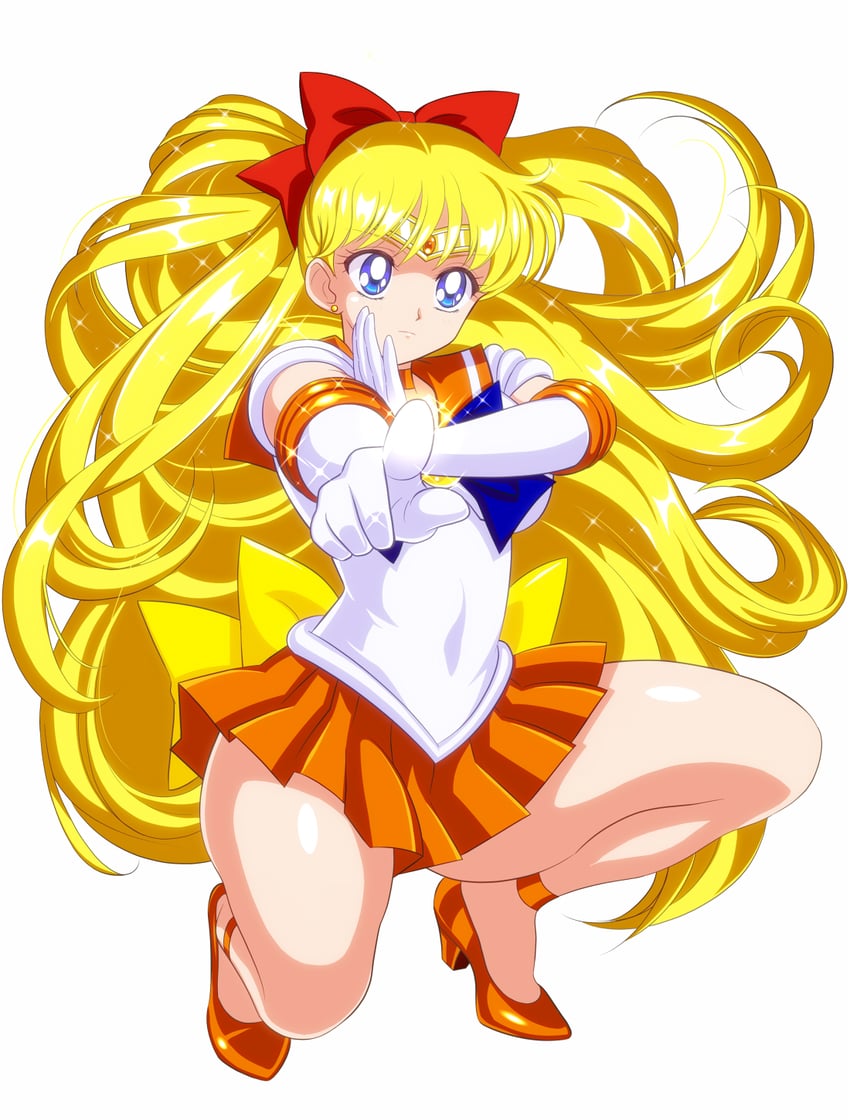 aino minako and sailor venus (bishoujo senshi sailor moon) drawn by pirochi