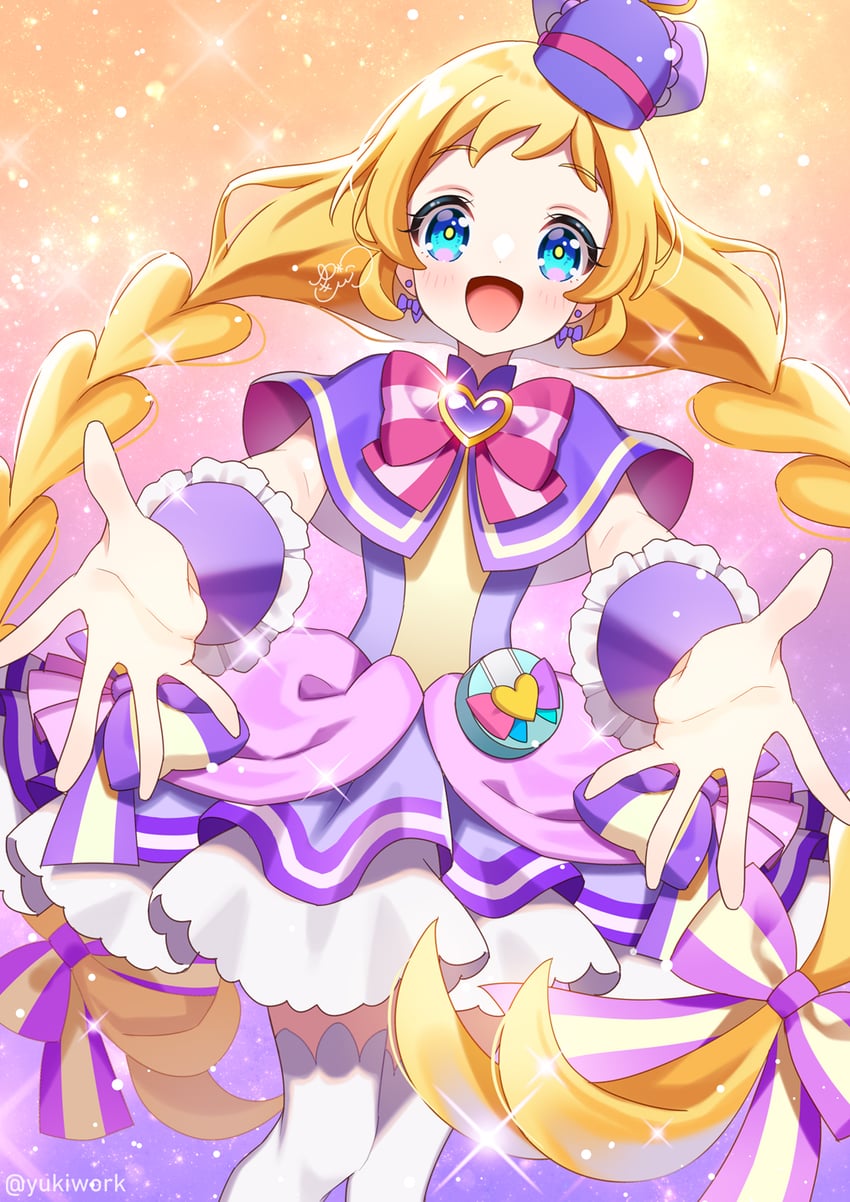 inukai iroha and cure friendy (precure and 1 more) drawn by yukinko_(yukiwork)