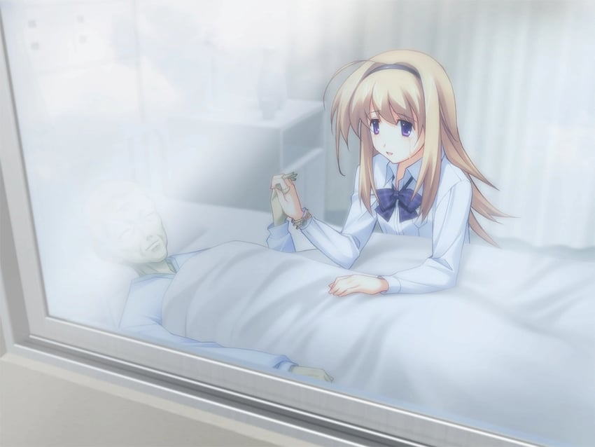 nishijou nanami and shogun (chaos;head) drawn by matsuo_yukihiro