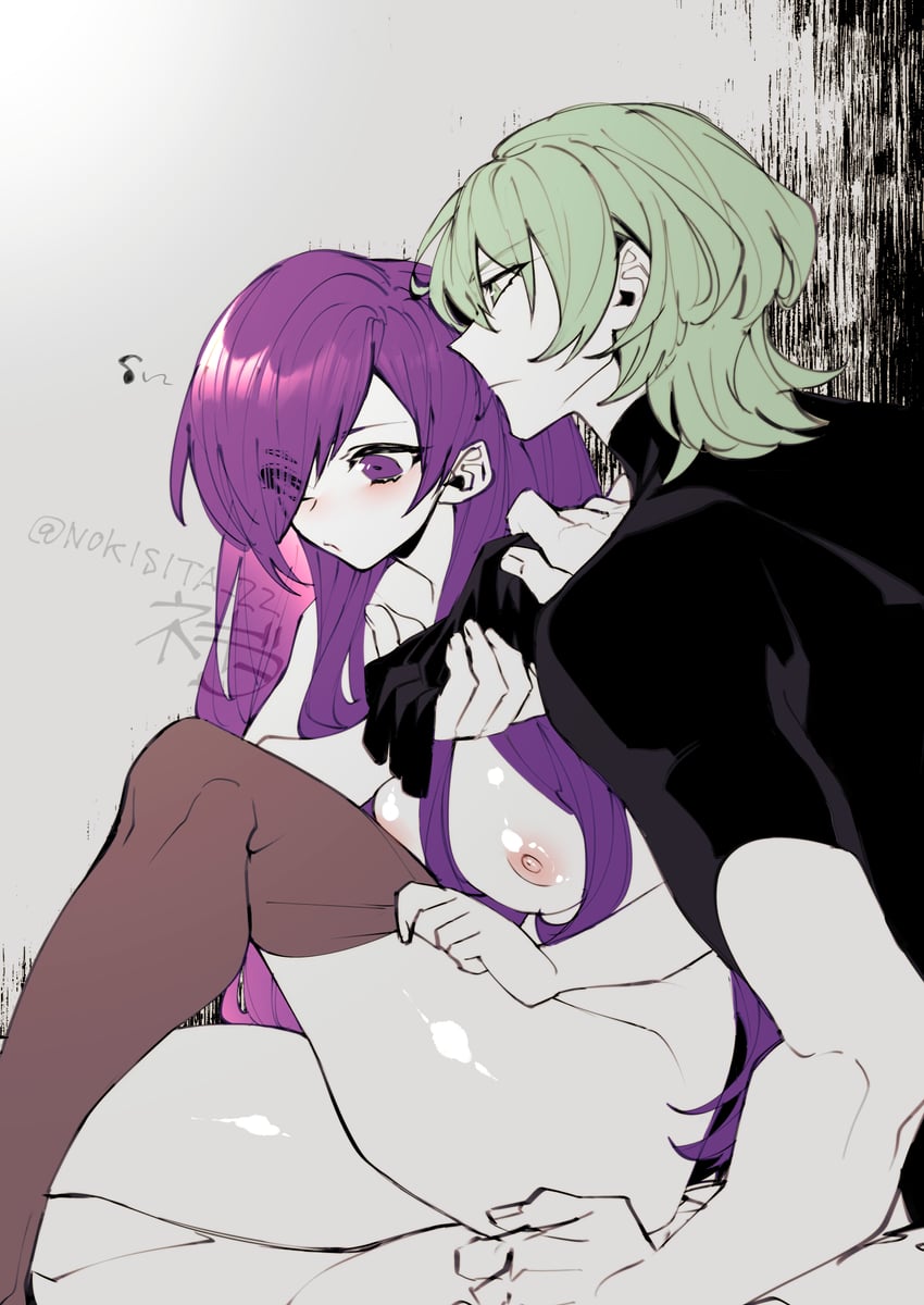 male byleth and female shez (fire emblem and 2 more) drawn by negiwo