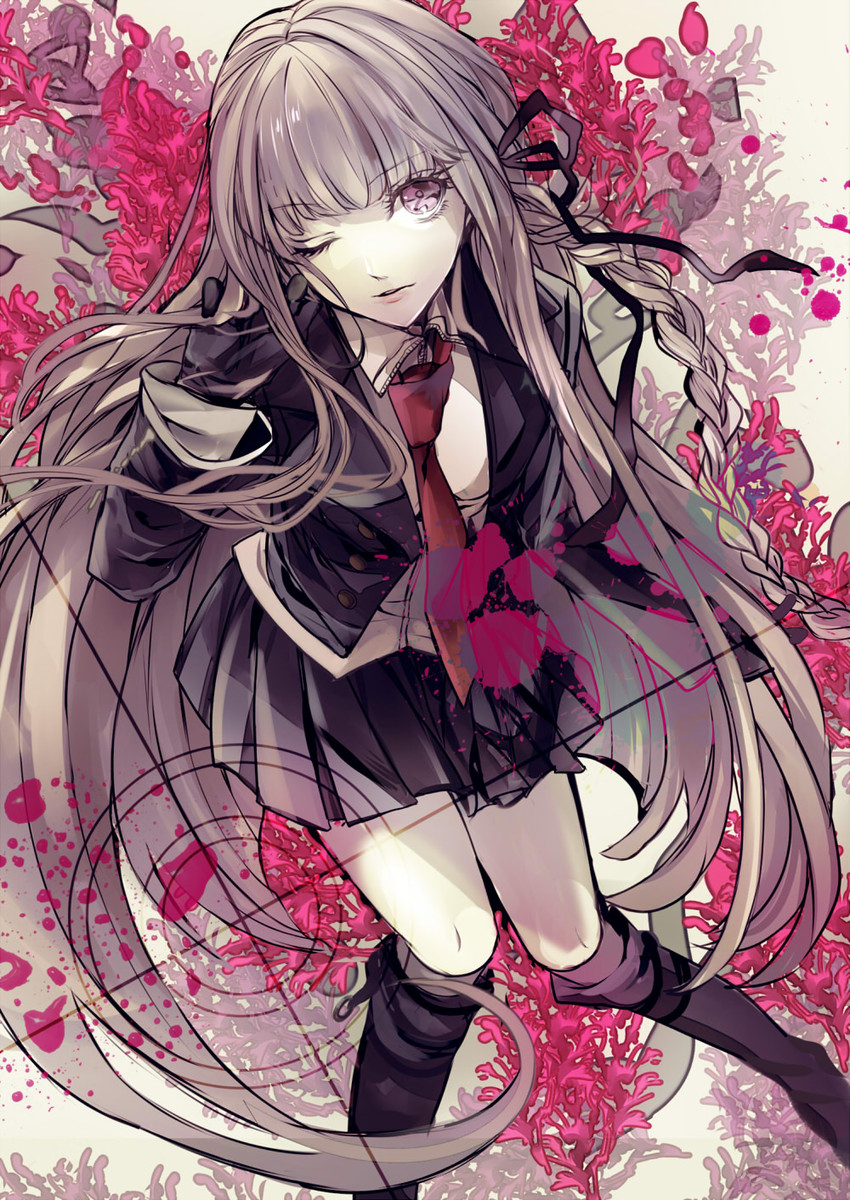 kirigiri kyoko (danganronpa and 1 more) drawn by kizuna_(black15)