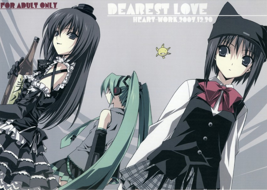 hatsune miku, yuuki kei, oryzae-tan, and kawazue akira (vocaloid and 2 more) drawn by suzuhira_hiro