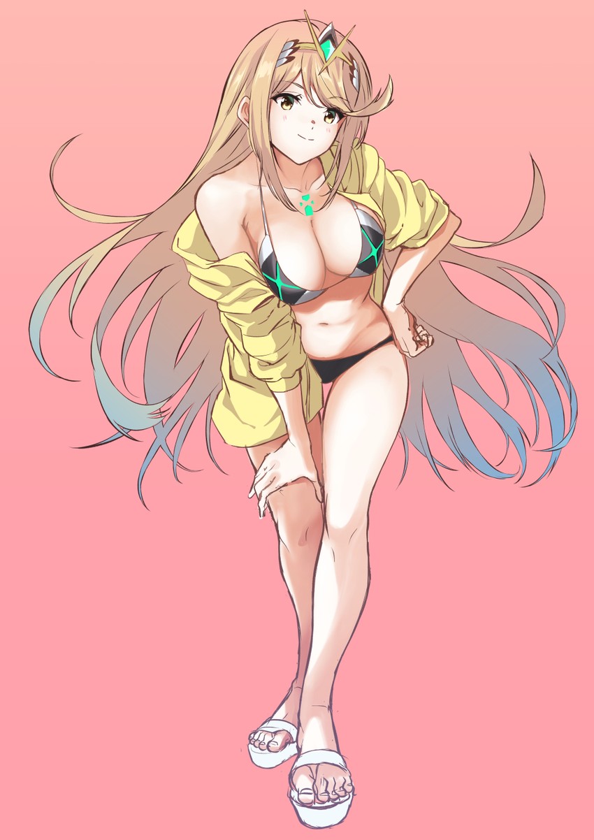 mythra (xenoblade chronicles and 1 more) drawn by yuuuun0218