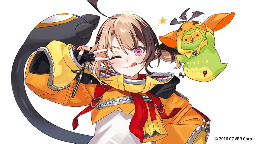gigi murin and popo (hololive and 1 more) drawn by yomosaka