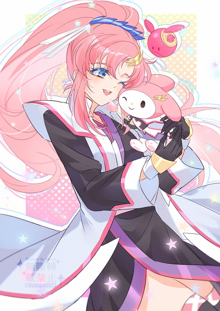 haro, my melody, and lacus clyne (gundam and 4 more) drawn by tsuna2727