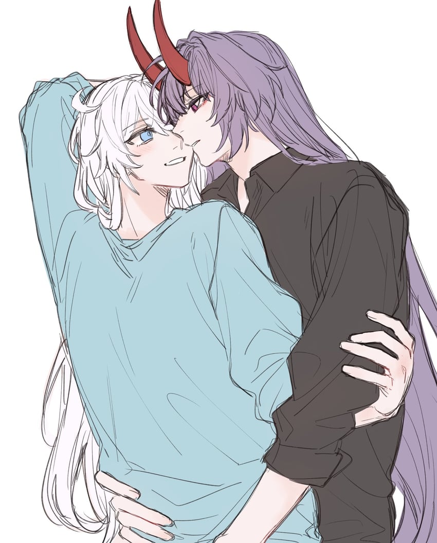 kiana kaslana and raiden mei (honkai and 1 more) drawn by gorillamo_05