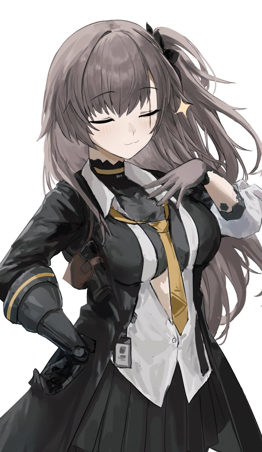 ump45 and leva (girls' frontline and 1 more) drawn by gabang