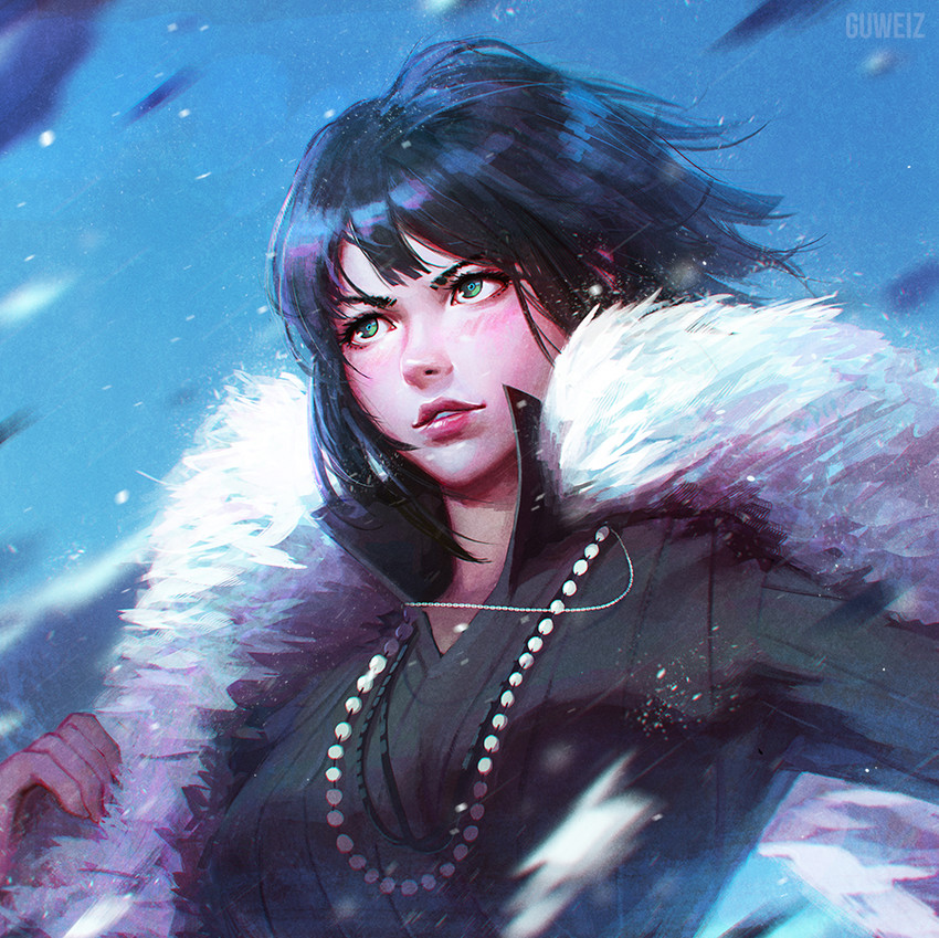 fubuki (one-punch man) drawn by guweiz