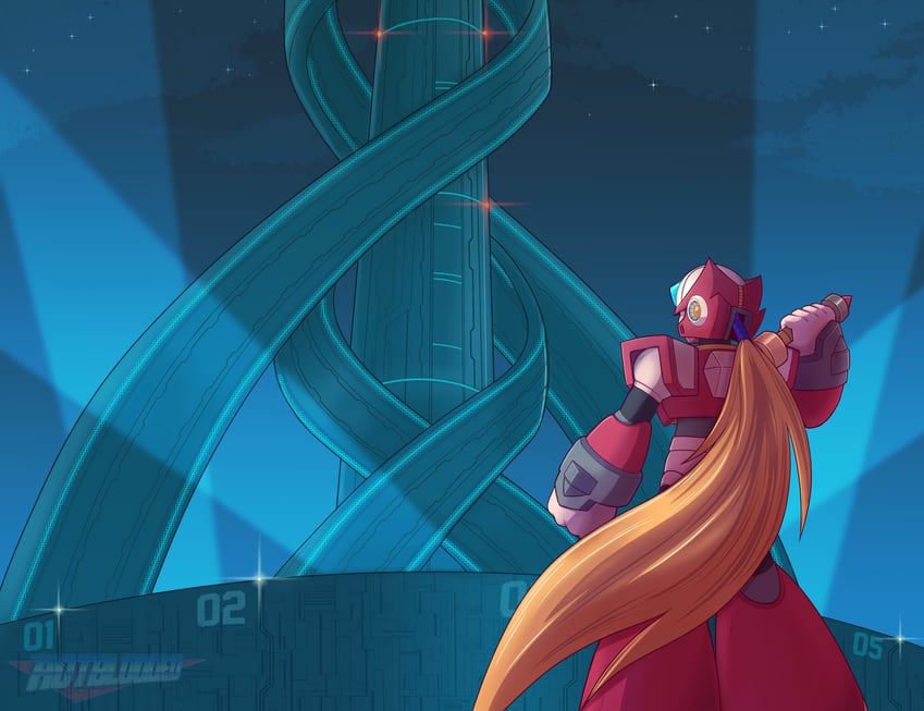cloud strife and zero (final fantasy and 3 more) drawn by hotbloodedmecha