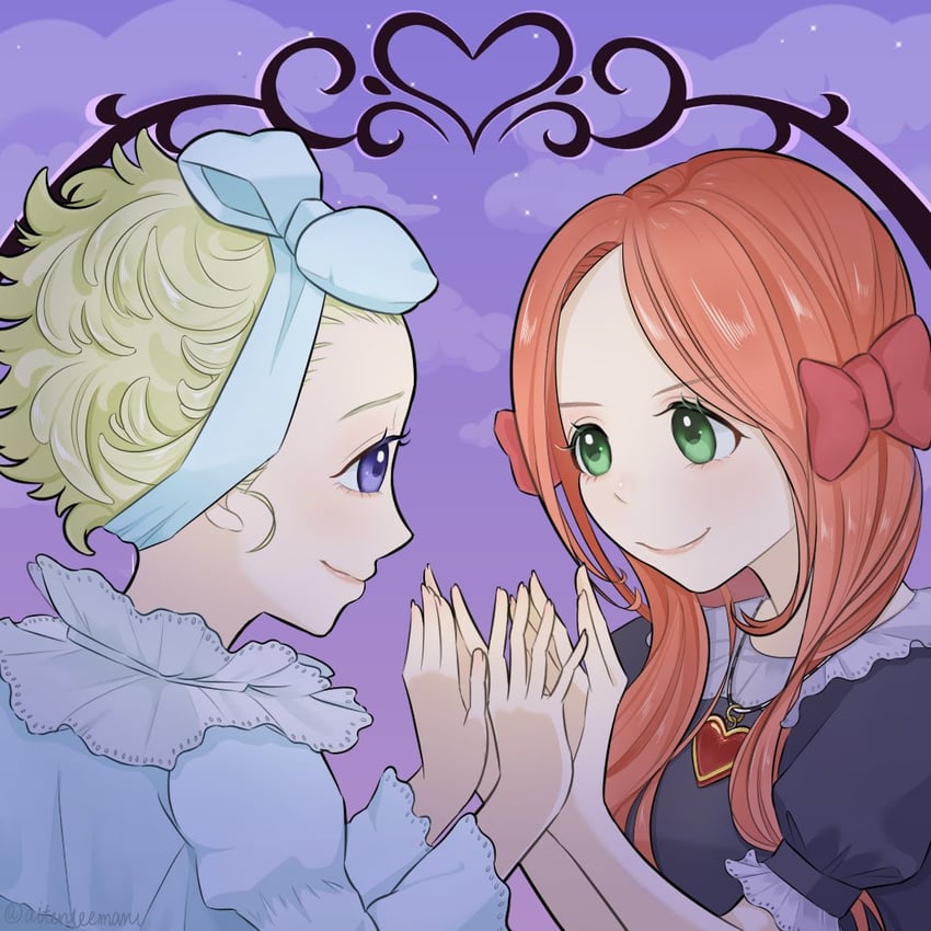 chocolat meilleure and vanilla mieux (sugar sugar rune) drawn by aitenteemaru