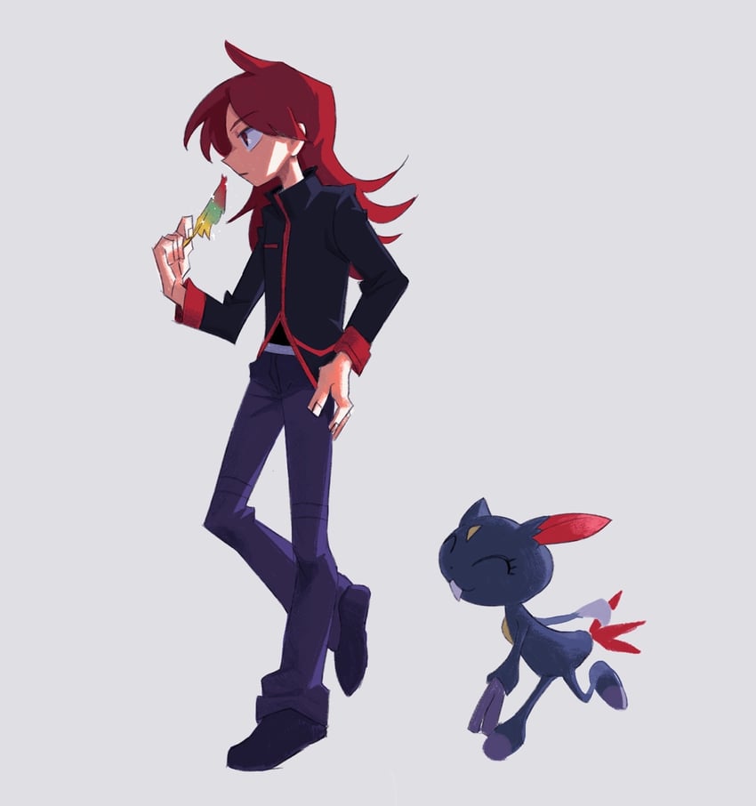 silver and sneasel (pokemon and 1 more) drawn by ivib