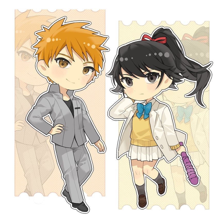kurosaki ichigo and bambietta basterbine (bleach and 1 more) drawn by deadman70232800