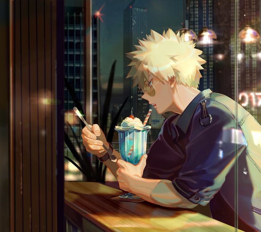 bakugou katsuki (boku no hero academia) drawn by taro-k
